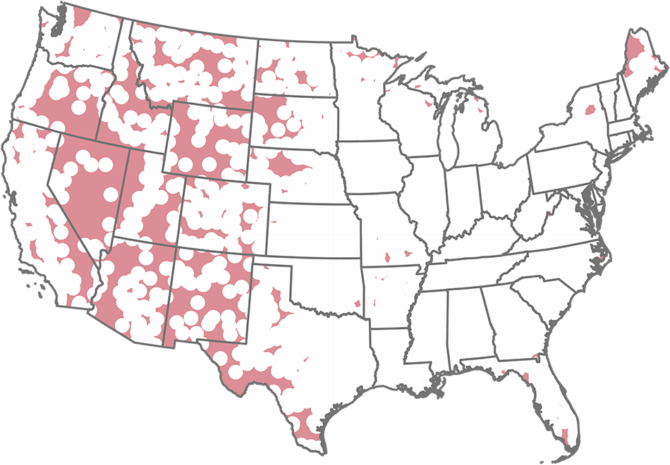 Map of hospital deserts